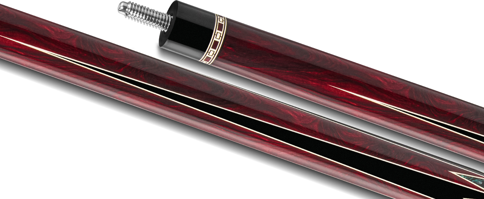 EVO MEG POOL CUE - CRIMSON JAW - Desktop Image
