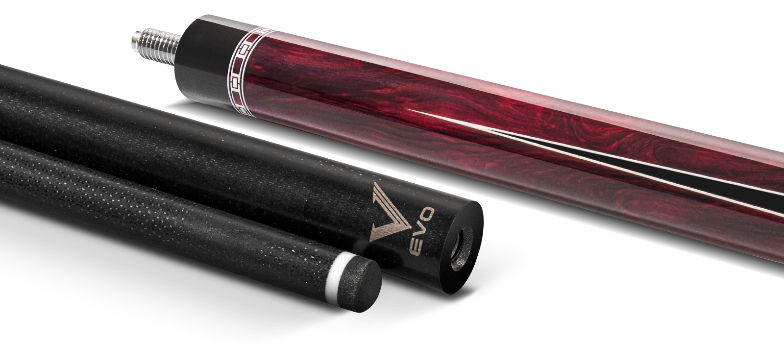 EVO MEG POOL CUE - CRIMSON JAW - Desktop Image