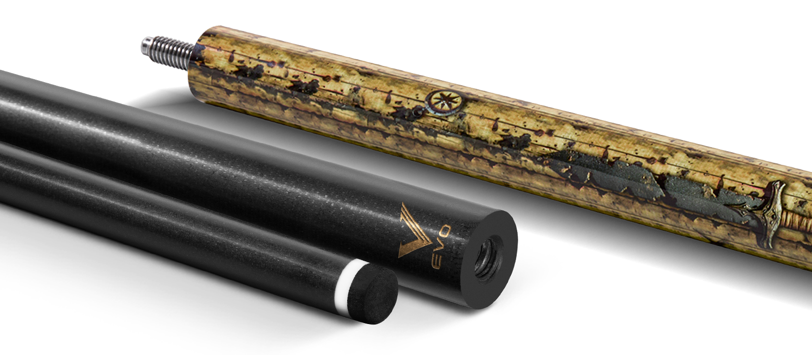 EVO PIRATES POOL CUE - GOLDEN PLUNDER - Desktop Image